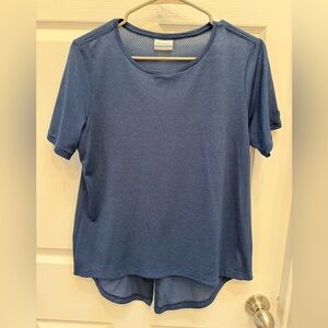 Columbia Women's Short Sleeve Mesh Tee in Blue
